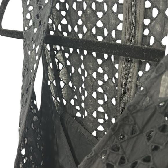 Madewell Eyelet V-Neck Maxi Dress Black Women’s Sizes 6 - Picture 9 of 15